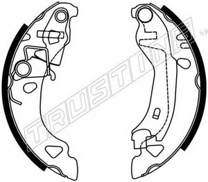 Фото Комплект гальмівних колодок TRUSTING 7127