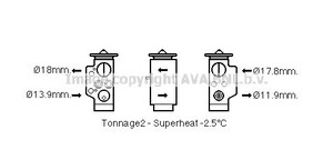 Фото Расширительный клапан, кондиционер AVA COOLING SYSTEMS AI1373