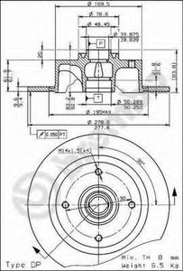 Фото Гальмівний диск AP Automotive Prod 17200