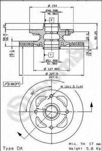 Фото Гальмівний диск AP Automotive Prod 24404