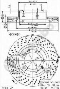 Фото Гальмівний диск AP Automotive Prod 24790 V