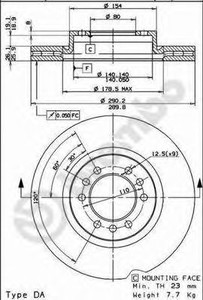 Фото Гальмівний диск AP Automotive Prod 44040