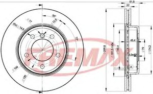 Фото Гальмівний диск FREMAX BD4539