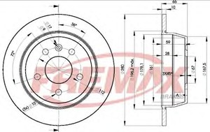 Фото Гальмівний диск FREMAX BD 6381