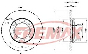 Фото Гальмівний диск FREMAX BD 8735