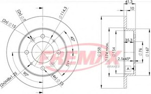 Фото Гальмівний диск FREMAX BD 5020