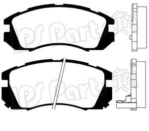 Фото Комплект гальмівних колодок, дискове гальмо IPS Parts IBD1705