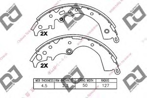 Фото Комплект тормозных колодок, стояночная тормозная система DJ PARTS BS1059