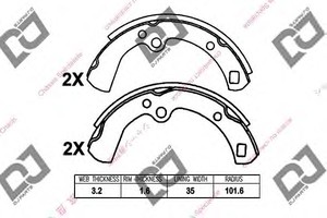 Фото Комплект гальмівних колодок DJ PARTS BS1095