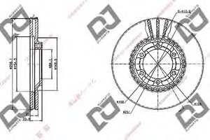 Фото Гальмівний диск DJ PARTS BD1030