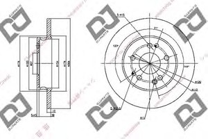 Фото Гальмівний диск DJ PARTS BD1117