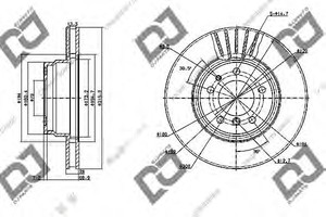 Фото Гальмівний диск DJ PARTS BD1158