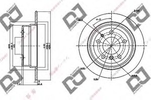 Фото Гальмівний диск DJ PARTS BD1164