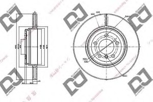 Фото Гальмівний диск DJ PARTS BD1168