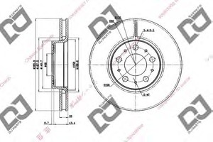 Фото Гальмівний диск DJ PARTS BD2008