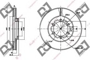 Фото Гальмівний диск DJ PARTS BD1242