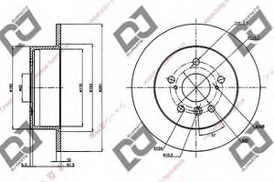 Фото Гальмівний диск DJ PARTS BD1248