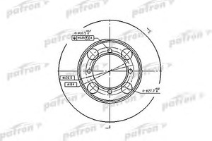 Фото Гальмівний диск Patron PBD1428