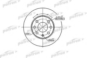 Фото Гальмівний диск Patron PBD1607