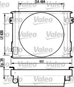 Фото Радіатор, охолодження двигуна Valeo 730212