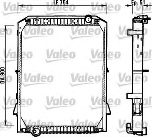 Фото Радіатор, охолодження двигуна Valeo 730259