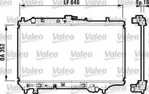 Фото Радіатор, охолодження двигуна Valeo 732475