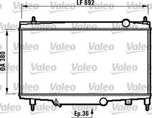 Фото Радіатор, охолодження двигуна Valeo 732492