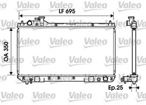 Фото Радіатор, охолодження двигуна Valeo 734216