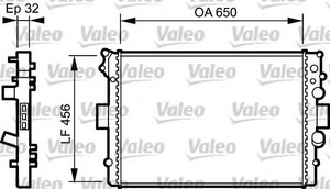Фото Радіатор, охолодження двигуна Valeo 734232
