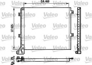 Фото Конденсатор, кондиціонер Valeo 816680