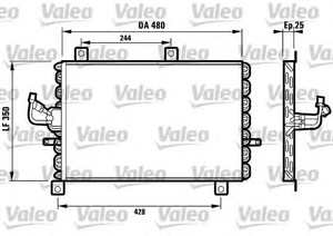 Фото Конденсатор, кондиціонер Valeo 816965