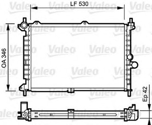 Фото Радіатор, охолодження двигуна Valeo 734242
