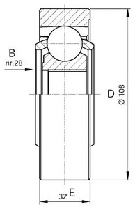 Фото Шарнірний комплект, приводний вал OPEN PARTS CVJ5423.20