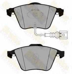 Фото Комплект гальмівних колодок, дискове гальмо Brake ENGINEERING PA1833