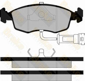 Фото Комлект гальмівних колодок, дисковий механізм Brake ENGINEERING PA408