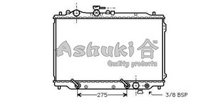 Фото Радіатор, охолодження двигуна ASHUKI M554-02