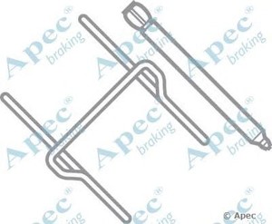 Фото Комплектующие, колодки дискового тормоза APEC braking KIT292