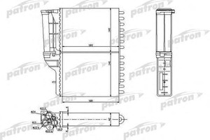 Фото Теплообмінник, отоплення салону Patron PRS2006