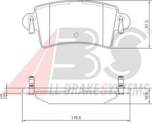 Фото Гальмівні колодки ABS 37289 OE