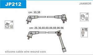 Фото Комплект дротів запалювання JANMOR JP212