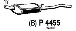 Фото Глушитель выхлопных газов конечный FENNO P4455