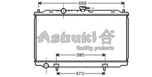 Фото Радіатор, охолодження двигуна ASHUKI N651-30