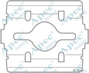 Фото Комплектующие, колодки дискового тормоза APEC braking KIT1053