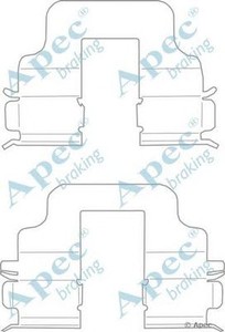 Фото Комплектующие, колодки дискового тормоза APEC braking KIT1117