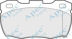 Фото Комлект гальмівних колодок, дисковий механізм APEC braking PAD897