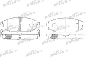 Фото Комплект гальмівних колодок, дискове гальмо Patron PBP1671