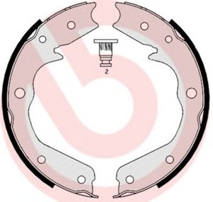 Фото Комплект гальмівних колодок стояночної гальмівної системи Brembo S 59 527