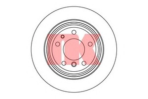 Фото Гальмівний диск NK 201522