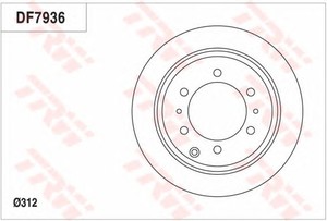 Фото Гальмівний диск TRW DF7936