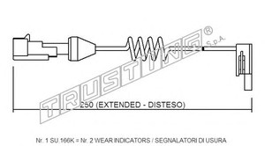Фото Сигнализатор, износ тормозных колодок TRUSTING SU.166K